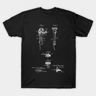 Vise Vintage Patent Hand Drawing T-Shirt